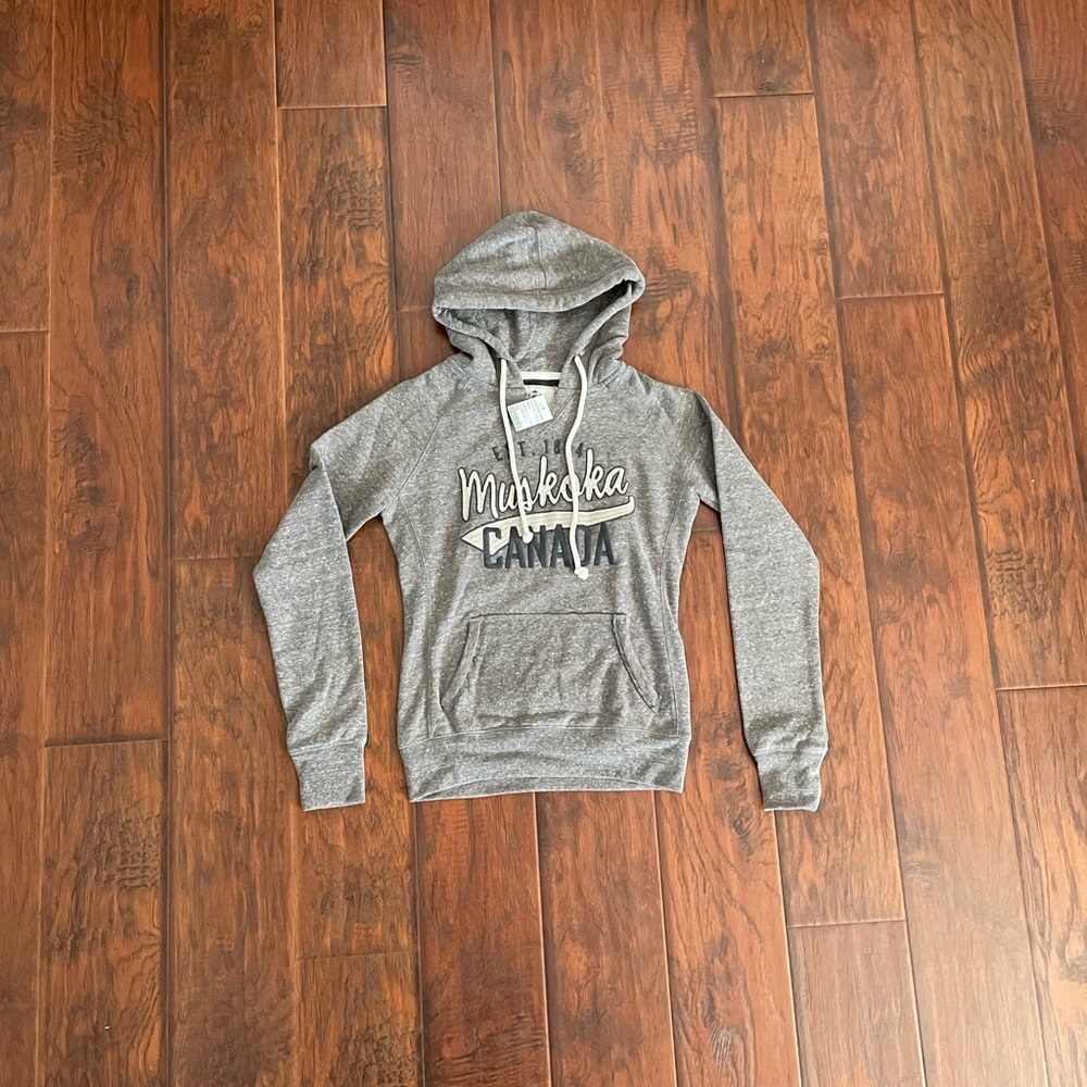 NWT - Campus Crew Hoodie, Gray, Size XS